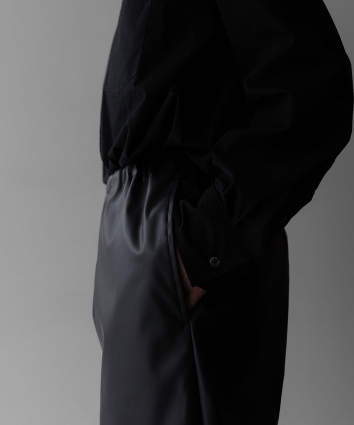 【stein】TRACK EASY TROUSERS - BLACK (AQUA DIMA®︎)