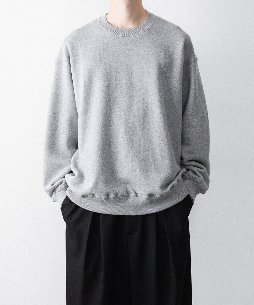ssstein(シュタイン)の LOOPWHEEL COTTON SWEAT LS - GREYの公式通販サイトsession福岡セレクトショップ