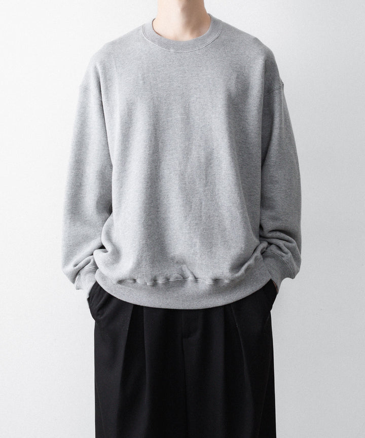 ssstein(シュタイン)の LOOPWHEEL COTTON SWEAT LS - GREYの公式通販サイトsession福岡セレクトショップ
