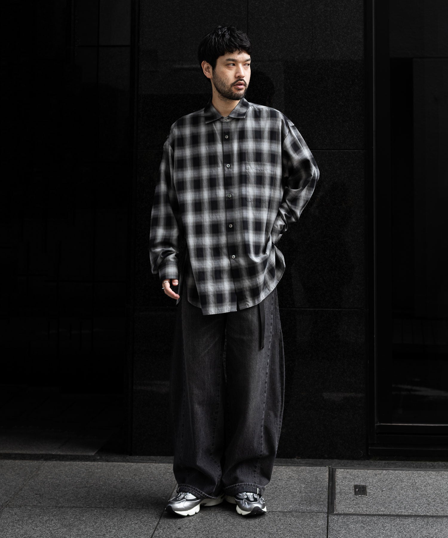 ssstein(シュタイン)の24AWコレクション DEFORMATION WIDE DENIM JEANS - BLACK 公式通販サイトsession福岡セレクトショップ