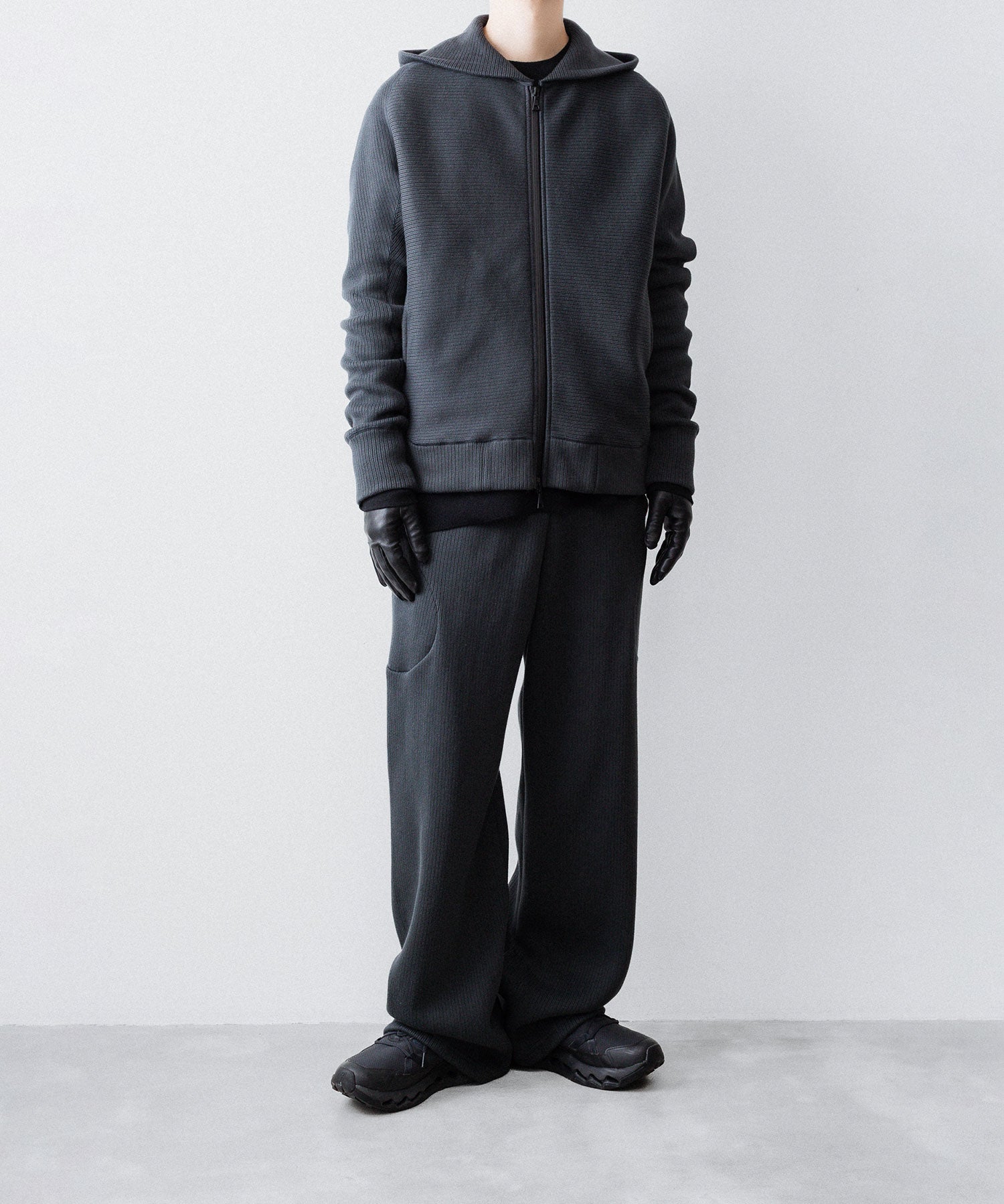 OPPOSE DUALITY-オポーズデュアリティのSUB ONG RIB SWEAT PANTSのBLACK公式通販サイトsession福岡セレクトショップ