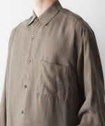 画像をギャラリービューアに読み込む, ssstein(シュタイン)のCUPRO FIBRIL OVERSIZED LS SHIRT - KHAKIの公式通販サイトsession福岡セレクトショップ
