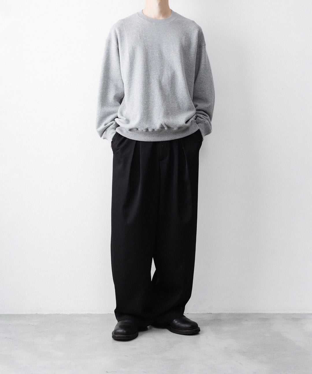 ssstein(シュタイン)の LOOPWHEEL COTTON SWEAT LS - GREYの公式通販サイトsession福岡セレクトショップ