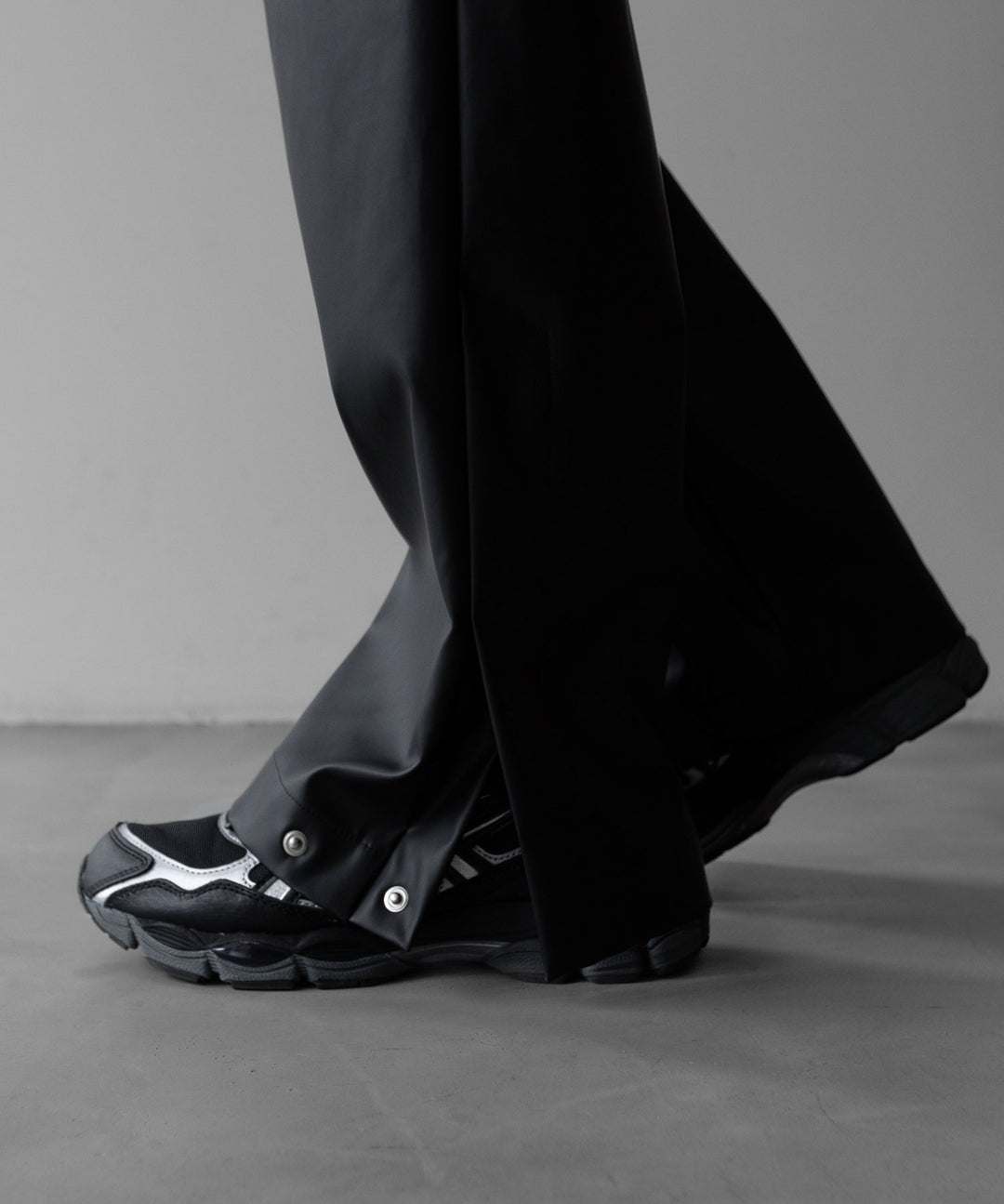 【stein】TRACK EASY TROUSERS - BLACK (AQUA DIMA®︎)