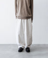 【ANTHEM A】WASHED DENIM NO-BRAINER PANTS - ECRU