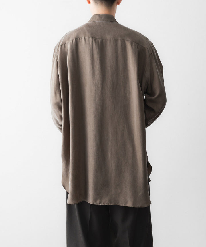 ssstein(シュタイン)のCUPRO FIBRIL OVERSIZED LS SHIRT - KHAKIの公式通販サイトsession福岡セレクトショップ