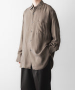 画像をギャラリービューアに読み込む, ssstein(シュタイン)のCUPRO FIBRIL OVERSIZED LS SHIRT - KHAKIの公式通販サイトsession福岡セレクトショップ
