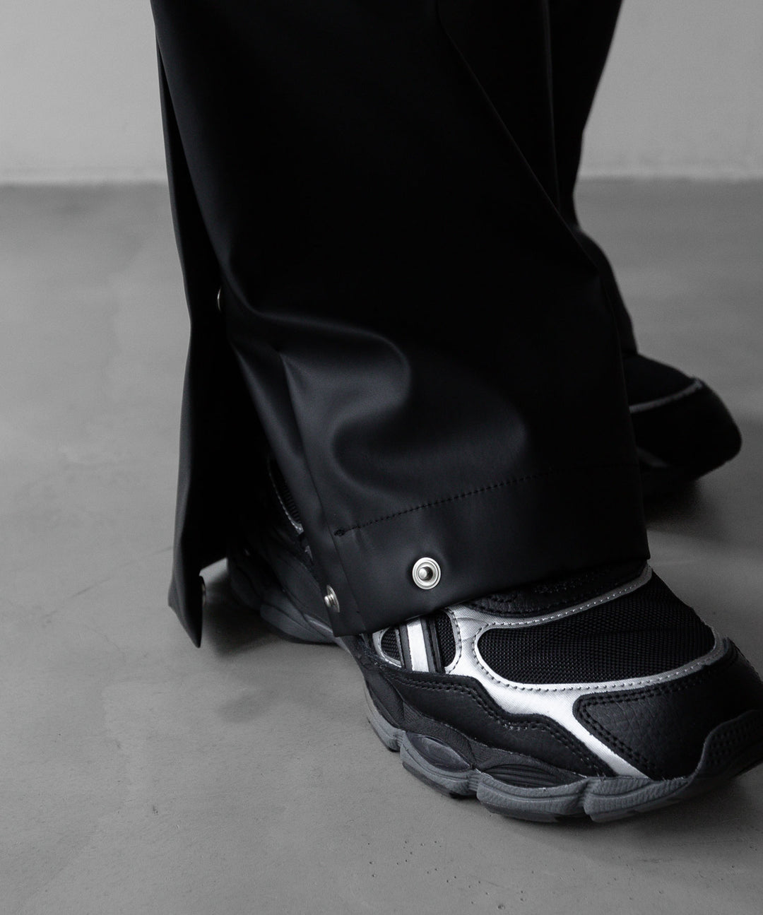【stein】TRACK EASY TROUSERS - BLACK (AQUA DIMA®︎)