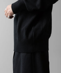 ssstein(シュタイン)の24AWコレクション EXTRA FINE WOOL KNIT DEEP V NECK LS - BLACK 公式通販サイトsession福岡セレクトショップ