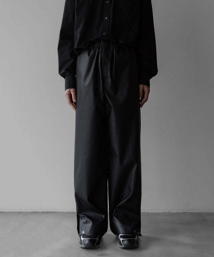 【stein】TRACK EASY TROUSERS - BLACK (AQUA DIMA®︎)