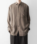 画像をギャラリービューアに読み込む, ssstein(シュタイン)のCUPRO FIBRIL OVERSIZED LS SHIRT - KHAKIの公式通販サイトsession福岡セレクトショップ
