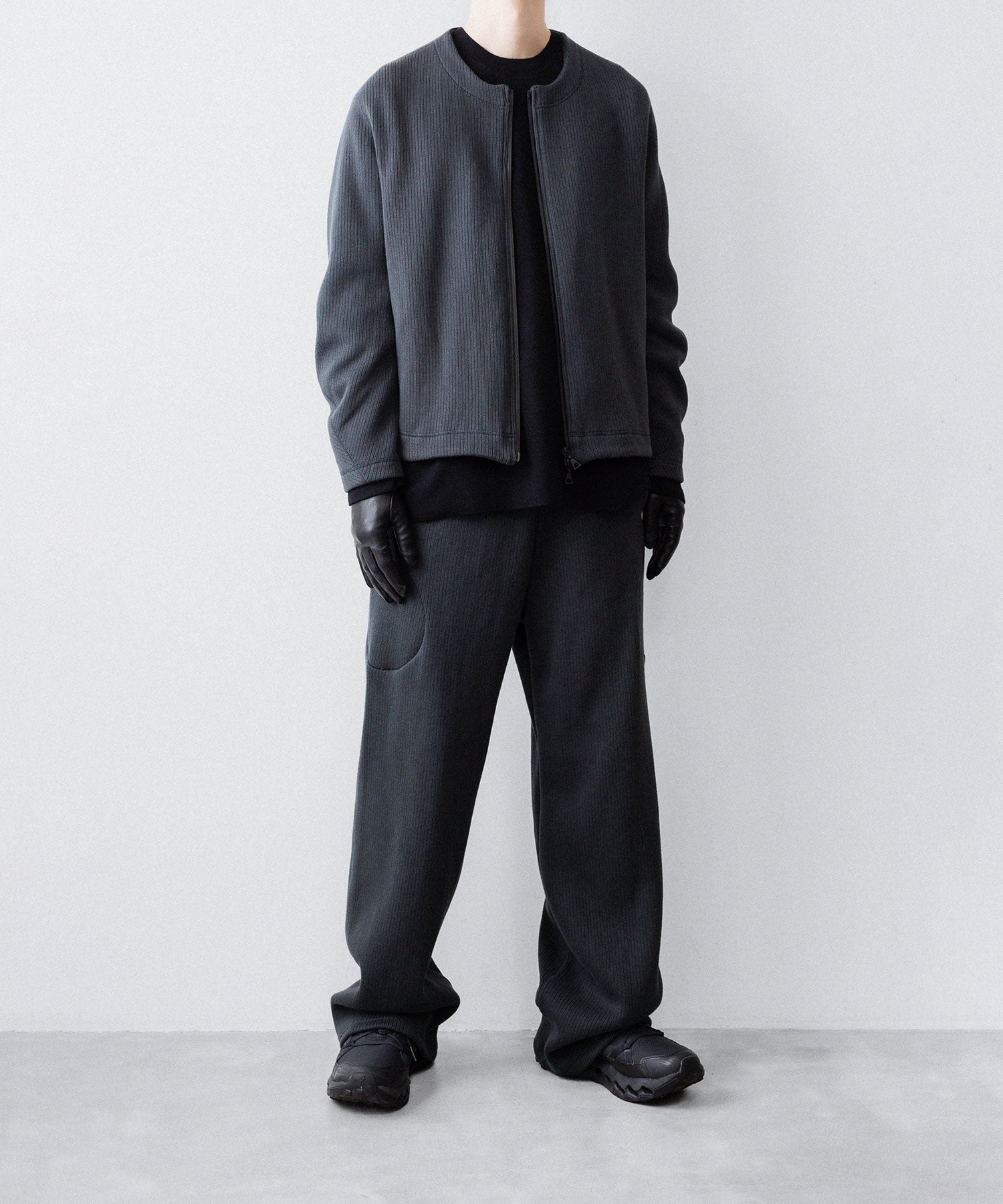 OPPOSE DUALITY-オポーズデュアリティのSUB ONG RIB SWEAT PANTSのBLACK公式通販サイトsession福岡セレクトショップ