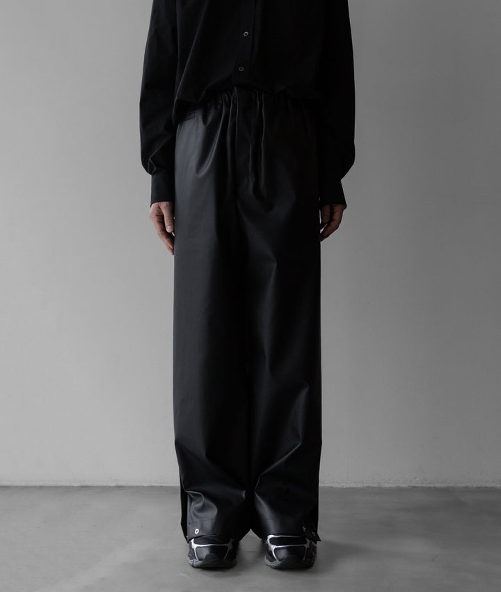 【stein】TRACK EASY TROUSERS - BLACK (AQUA DIMA®︎)