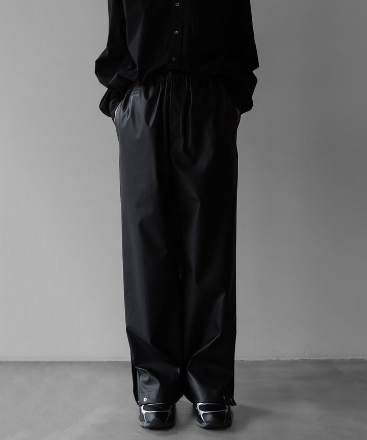 【stein】TRACK EASY TROUSERS - BLACK (AQUA DIMA®︎)