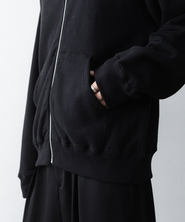 ssstein(シュタイン)のLOOPWHEEL COTTON SWEAT ZIP HOODY - BLACKの公式通販サイトsession福岡セレクトショップ