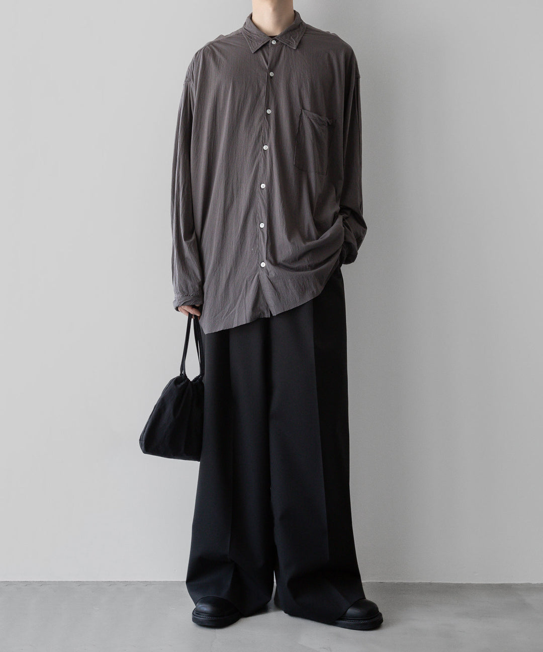 KANEMASA PHIL.-カネマサフィルの46G ARTISAN SHIRTのCHARCOAL公式通販サイトsession福岡セレクトショップ