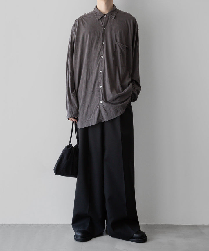 KANEMASA PHIL.-カネマサフィルの46G ARTISAN SHIRTのCHARCOAL公式通販サイトsession福岡セレクトショップ