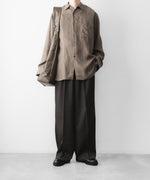画像をギャラリービューアに読み込む, ssstein(シュタイン)のEASY LONG WIDE TROUSERS - GREY KHAKIの公式通販サイトsession福岡セレクトショップ
