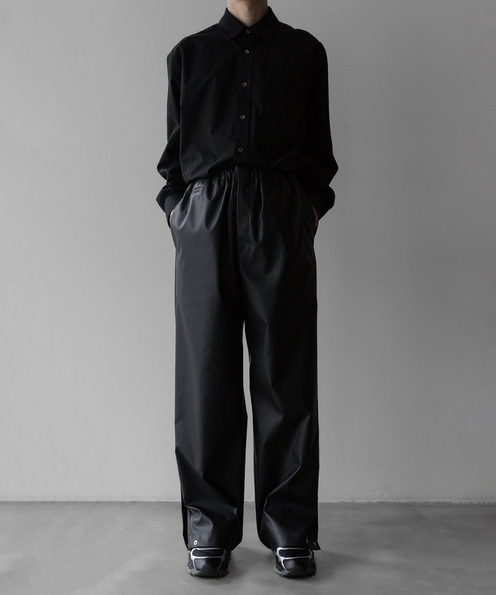 【stein】TRACK EASY TROUSERS - BLACK (AQUA DIMA®︎)