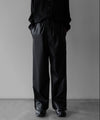 【stein】TRACK EASY TROUSERS - BLACK (AQUA DIMA®︎)