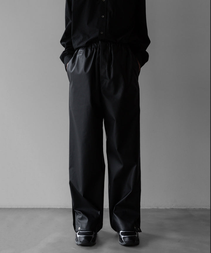【stein】TRACK EASY TROUSERS - BLACK (AQUA DIMA®︎)