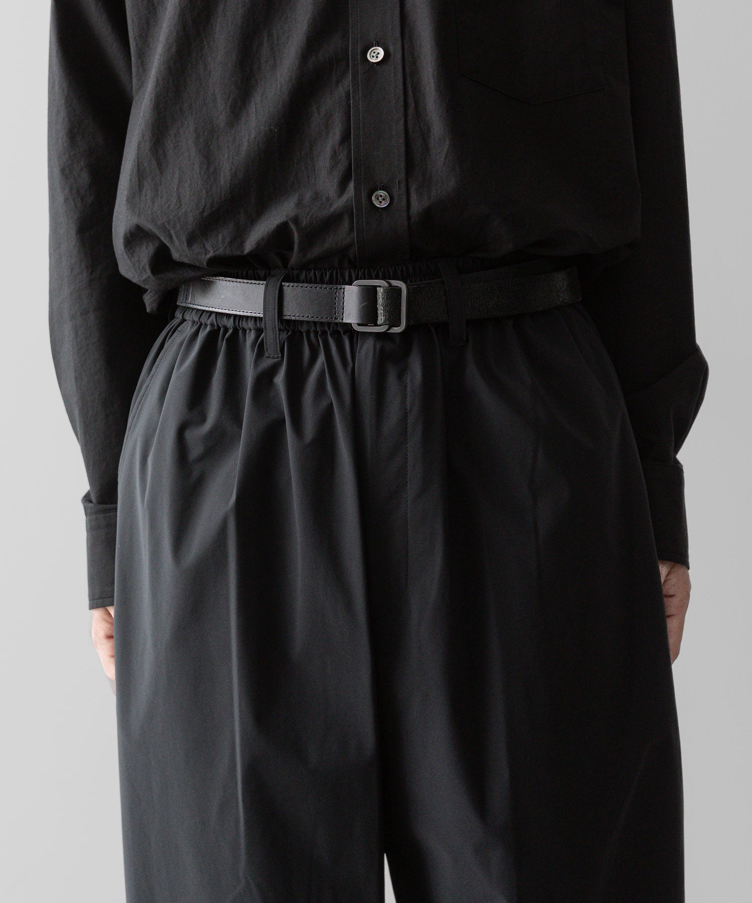 ssstein(シュタイン)の24AWコレクション WINDBREAKER EASY WIDE TROUSERS - BLACK 公式通販サイトsession福岡セレクトショップ