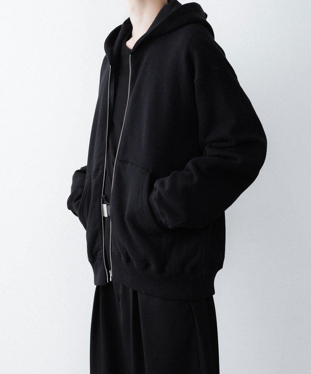 ssstein(シュタイン)のLOOPWHEEL COTTON SWEAT ZIP HOODY - BLACKの公式通販サイトsession福岡セレクトショップ