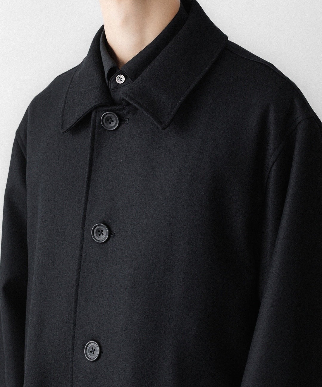 ssstein(シュタイン)のWOOL MELTON OVERSIZED INVESTIGATED COAT - BLACKの公式通販サイトsession福岡セレクトショップ