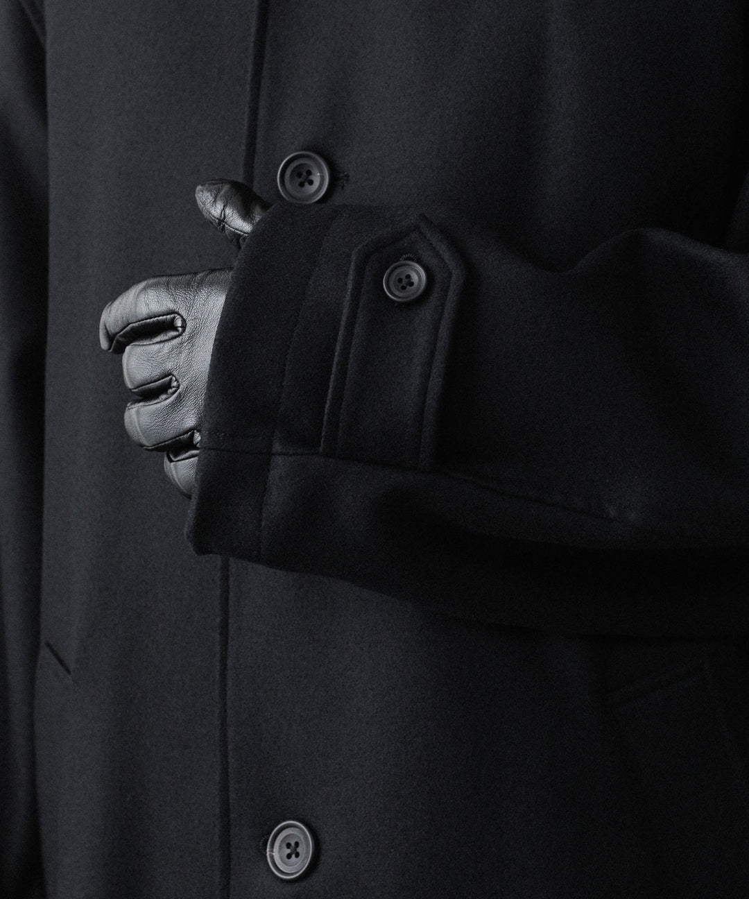 ssstein(シュタイン)のWOOL MELTON OVERSIZED INVESTIGATED COAT - BLACKの公式通販サイトsession福岡セレクトショップ