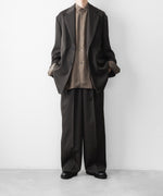 画像をギャラリービューアに読み込む, ssstein(シュタイン)のEASY LONG WIDE TROUSERS - GREY KHAKIの公式通販サイトsession福岡セレクトショップ
