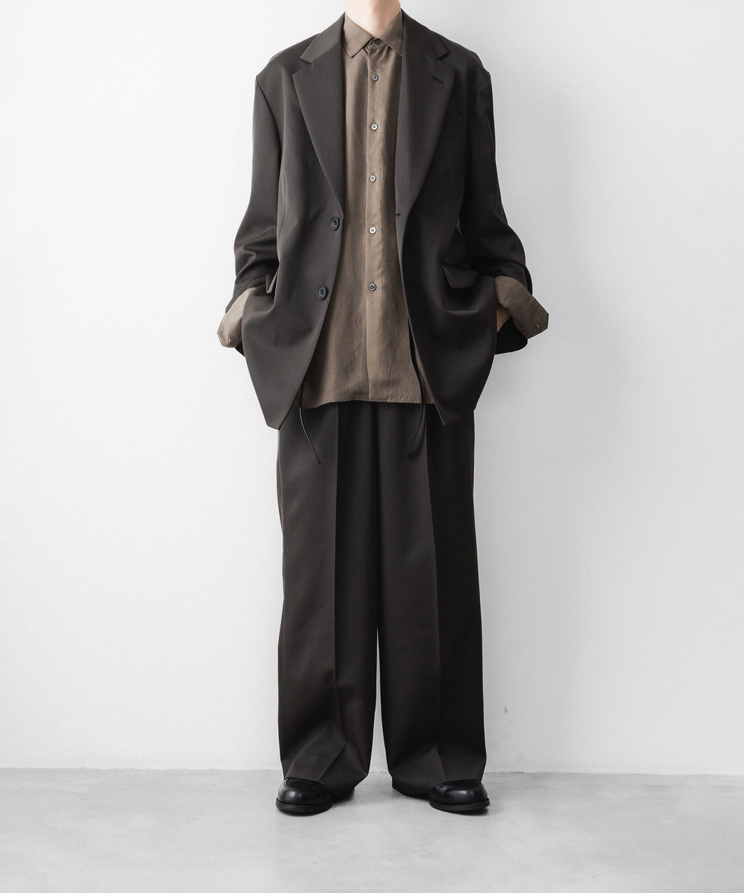 ssstein(シュタイン)のCUPRO FIBRIL OVERSIZED LS SHIRT - KHAKIの公式通販サイトsession福岡セレクトショップ