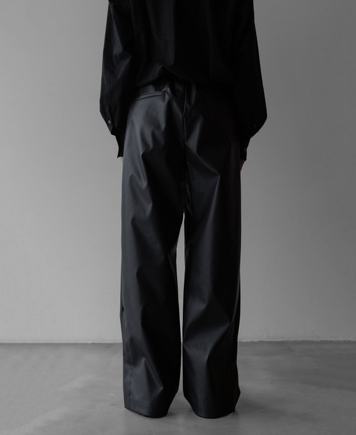 【stein】TRACK EASY TROUSERS - BLACK (AQUA DIMA®︎)
