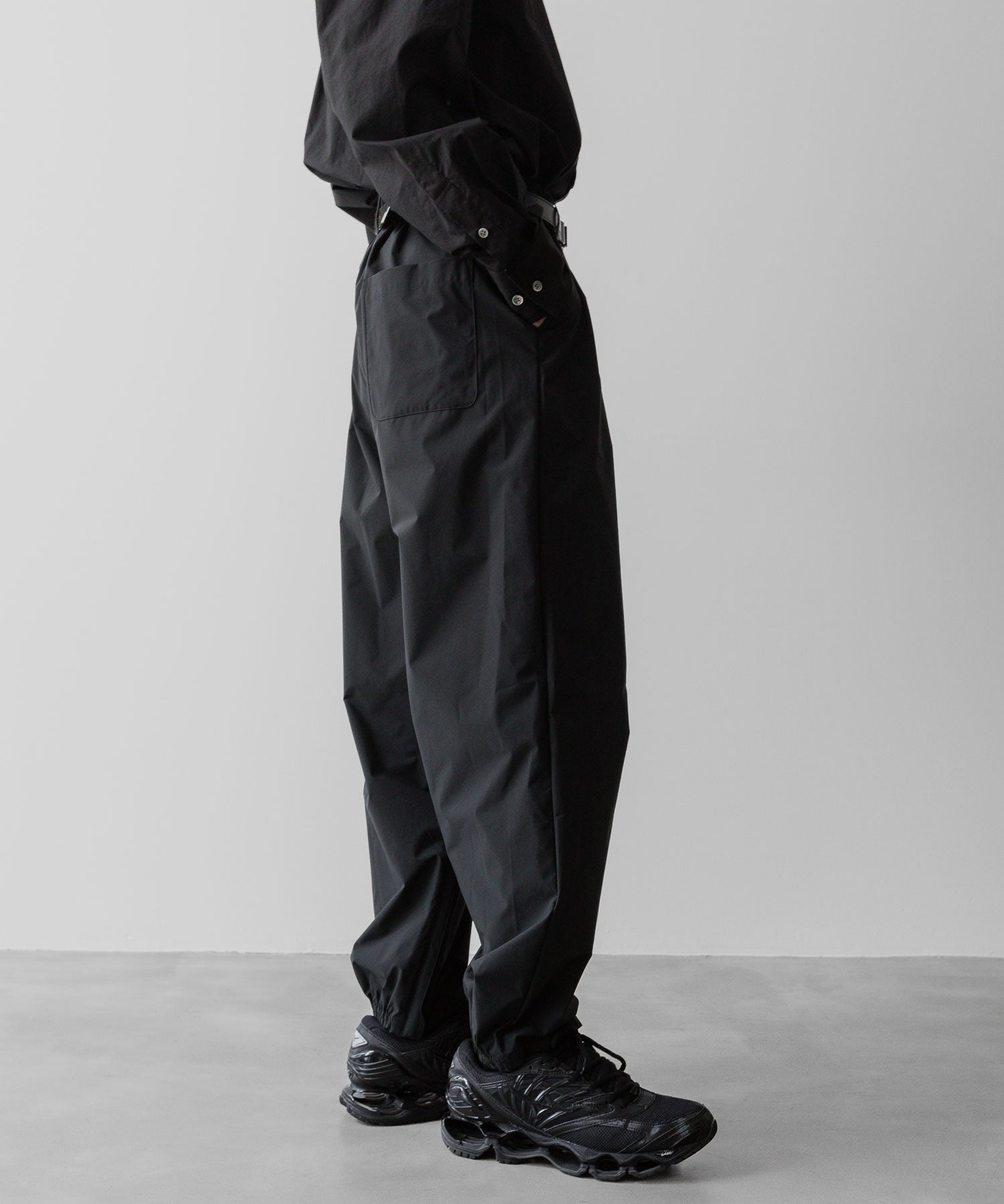 ssstein(シュタイン)の24AWコレクション WINDBREAKER EASY WIDE TROUSERS - BLACK 公式通販サイトsession福岡セレクトショップ