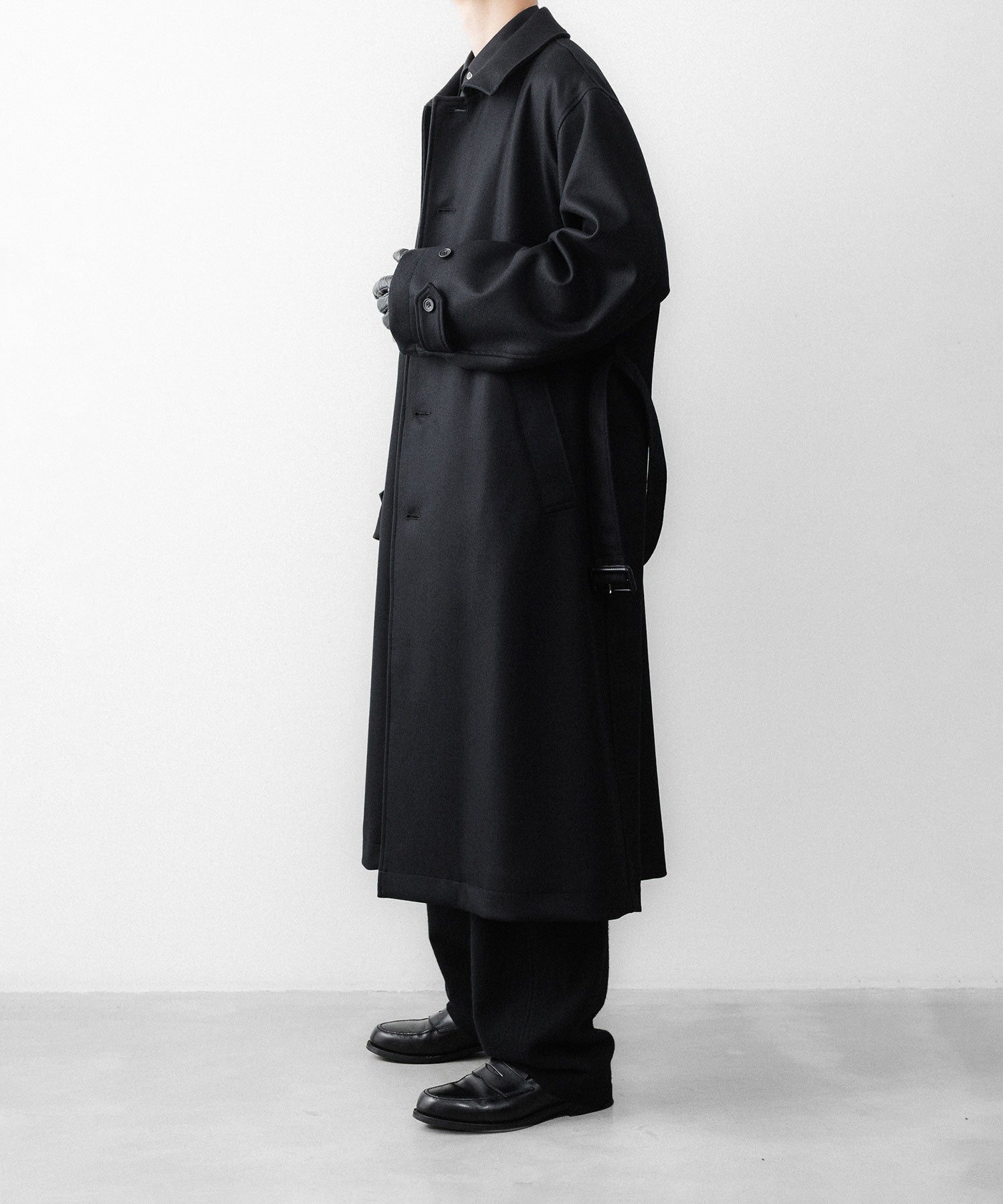 ssstein / シュタイン】WOOL MELTON OVERSIZED INVESTIGATED COAT