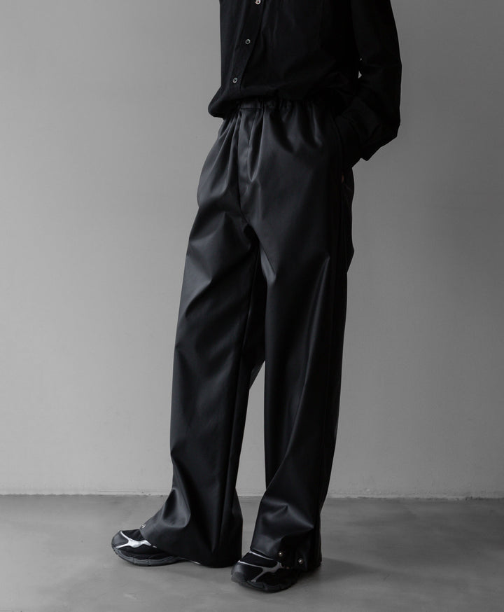 【stein】TRACK EASY TROUSERS - BLACK (AQUA DIMA®︎)