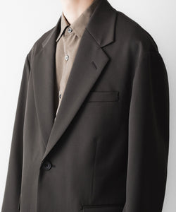ssstein / シュタイン】OVERSIZED SINGLE BREASTED LONG JACKET - GREY