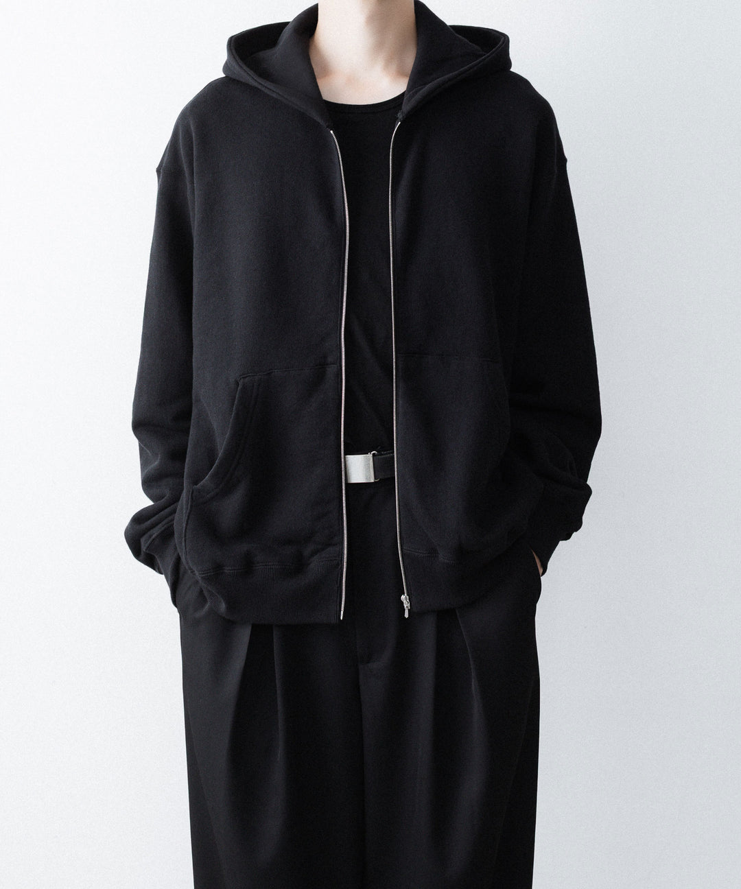 ssstein(シュタイン)のLOOPWHEEL COTTON SWEAT ZIP HOODY - BLACKの公式通販サイトsession福岡セレクトショップ