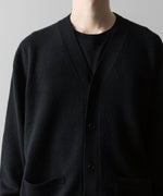 画像をギャラリービューアに読み込む, ssstein(シュタイン)の24AWコレクション EXTRA FINE WOOL KNIT CARDIGAN - BLACK 公式通販サイトsession福岡セレクトショップ
