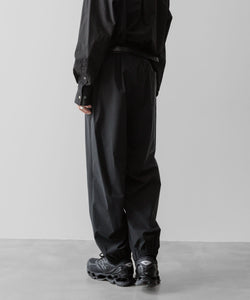 ssstein(シュタイン)の24AWコレクション WINDBREAKER EASY WIDE TROUSERS - BLACK 公式通販サイトsession福岡セレクトショップ