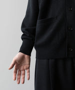 画像をギャラリービューアに読み込む, ssstein(シュタイン)の24AWコレクション EXTRA FINE WOOL KNIT CARDIGAN - BLACK 公式通販サイトsession福岡セレクトショップ
