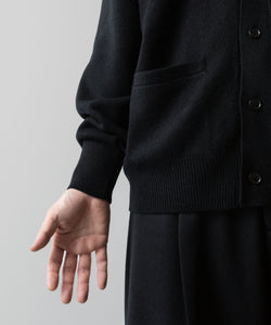 ssstein(シュタイン)の24AWコレクション EXTRA FINE WOOL KNIT CARDIGAN - BLACK 公式通販サイトsession福岡セレクトショップ