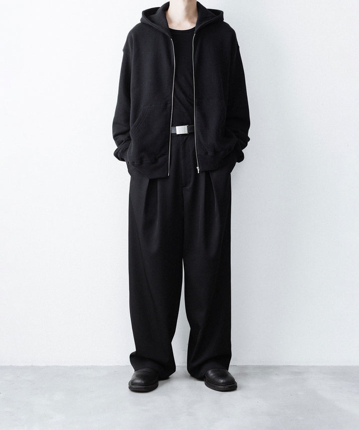 ssstein(シュタイン)のLOOPWHEEL COTTON SWEAT ZIP HOODY - BLACKの公式通販サイトsession福岡セレクトショップ