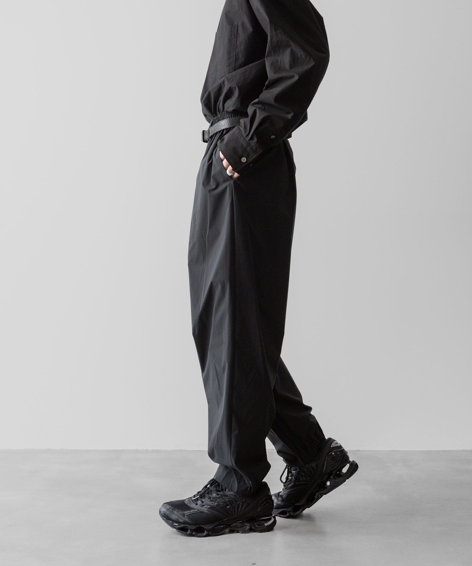 ssstein(シュタイン)の24AWコレクション WINDBREAKER EASY WIDE TROUSERS - BLACK 公式通販サイトsession福岡セレクトショップ