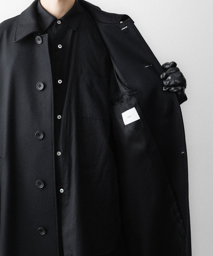 ssstein(シュタイン)のWOOL MELTON OVERSIZED INVESTIGATED COAT - BLACKの公式通販サイトsession福岡セレクトショップ