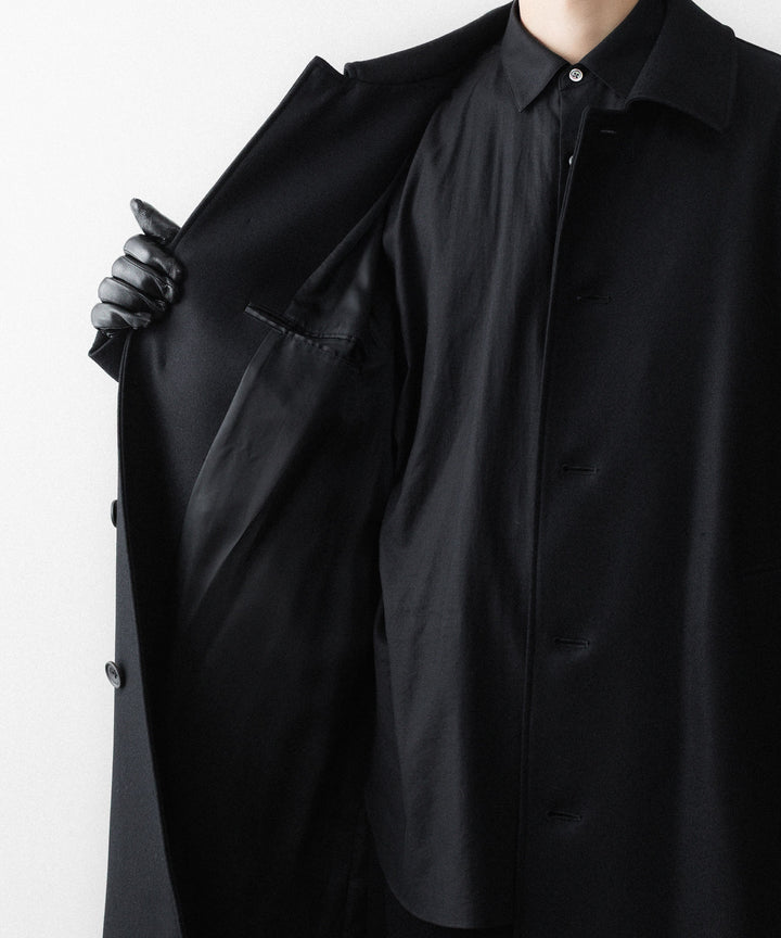 ssstein(シュタイン)のWOOL MELTON OVERSIZED INVESTIGATED COAT - BLACKの公式通販サイトsession福岡セレクトショップ