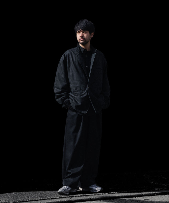 ssstein(シュタイン)のEASY WIDE TROUSERS (2/60 WOOL GABARDINE) - BLACKの公式通販サイトsession福岡セレクトショップ