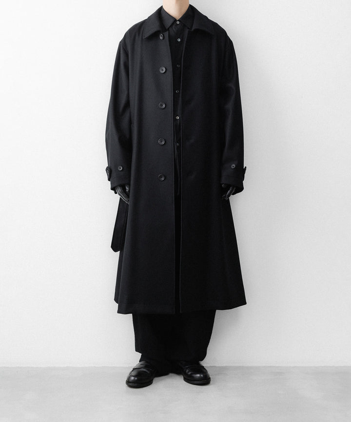 ssstein(シュタイン)のWOOL MELTON OVERSIZED INVESTIGATED COAT - BLACKの公式通販サイトsession福岡セレクトショップ