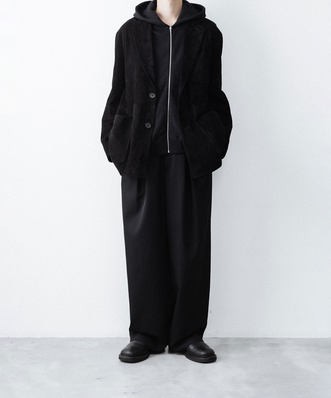 ssstein(シュタイン)のLOOPWHEEL COTTON SWEAT ZIP HOODY - BLACKの公式通販サイトsession福岡セレクトショップ