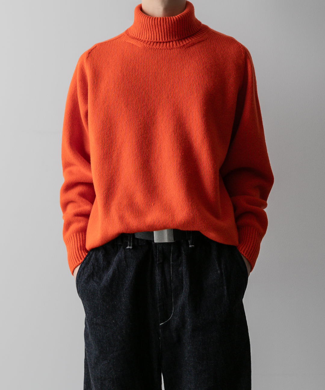 ssstein(シュタイン)の24AWコレクション EXTRA FINE WOOL WARM KNIT TURTLE NECK LS - ORANGE 公式通販サイトsession福岡セレクトショップ
