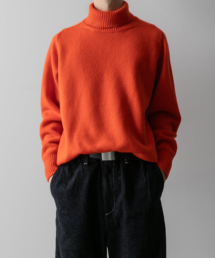 ssstein(シュタイン)の24AWコレクション EXTRA FINE WOOL WARM KNIT TURTLE NECK LS - ORANGE 公式通販サイトsession福岡セレクトショップ